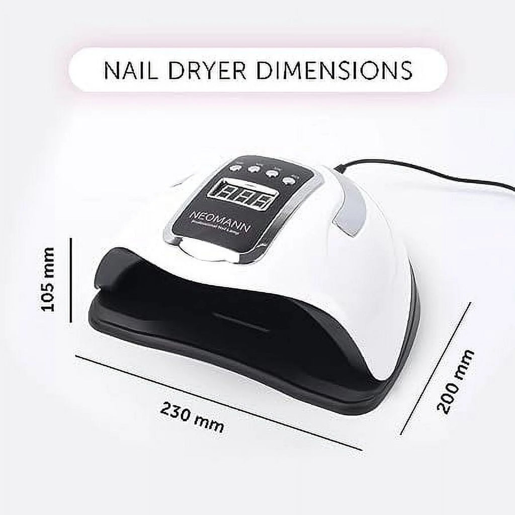 Nail Dryer UV Light, 280W Quick Dry 66 LED Nail Lamp for Gel Nails - 4 Timer Settings