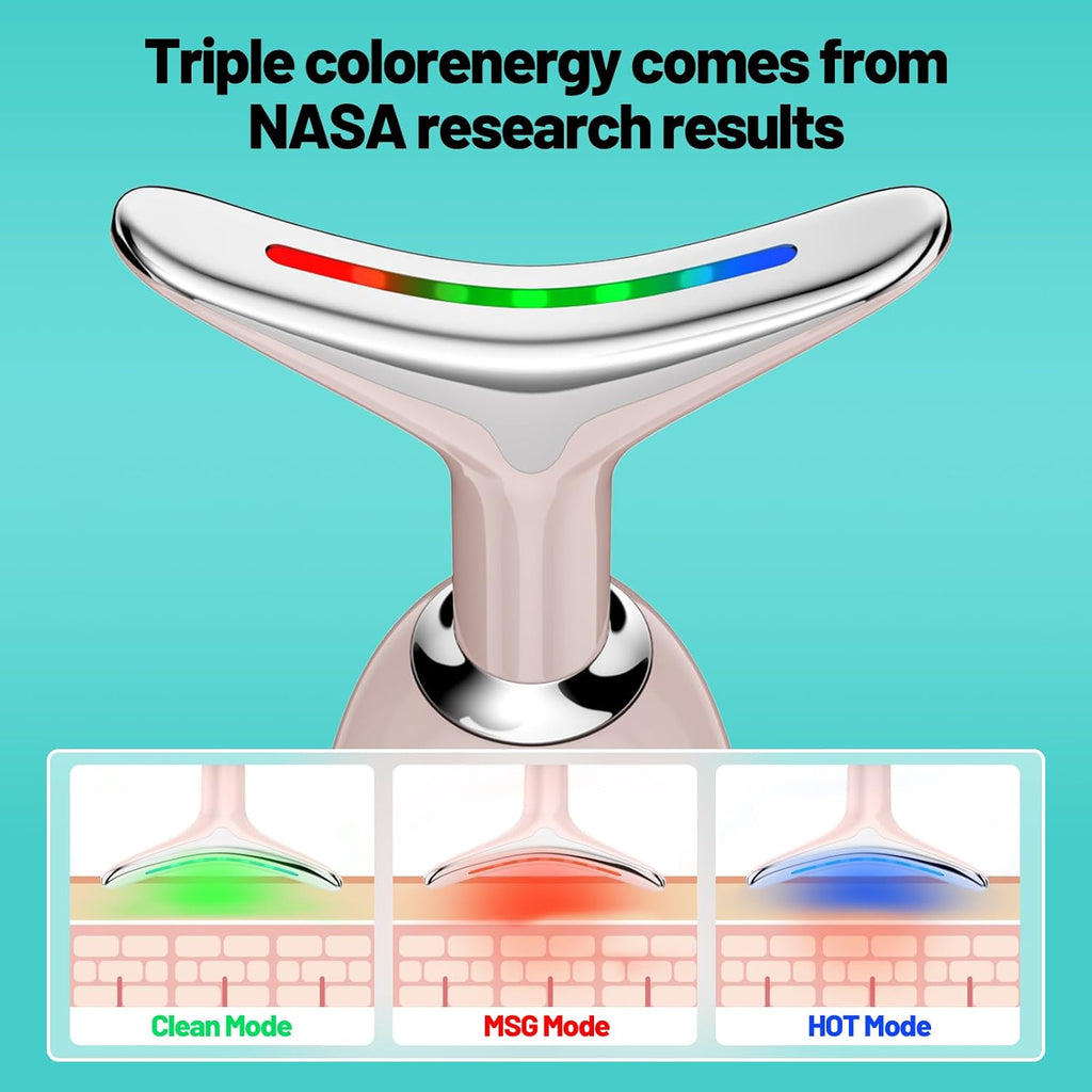 Red Light Therapy for Face,  LED Face Massager, RED Light Device, At-Home Face Tool for Skin Care