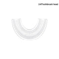 Children U-Shaped Electric Toothbrush 360 Degrees Smart Cartoon Kids Silicone Toothbrush Automatic Rechargeable Sonic Toothbrush