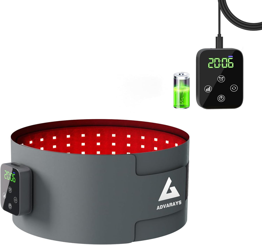 Red Light Therapy Belt Pain Relief Body Pad 100 Leds Red Light Therapy Belt with Wireless Controller Portable Heat Panel Mat at Home