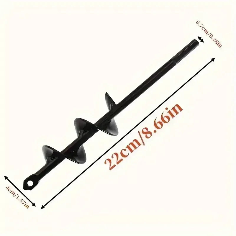 Garden Auger Bits for Planting Hexagonal Shaft Drill Bits Require No Power Solid Steel Auger for Bulb and Bedding Plant Growing