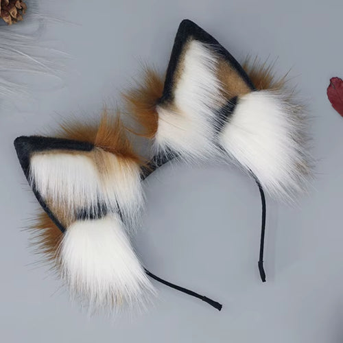 Adult Teens Cosplay Foxes Ear Shape Headband Electric Moving Ear Hair Hoop Makeup Rechargeable Cosplay Headpieces