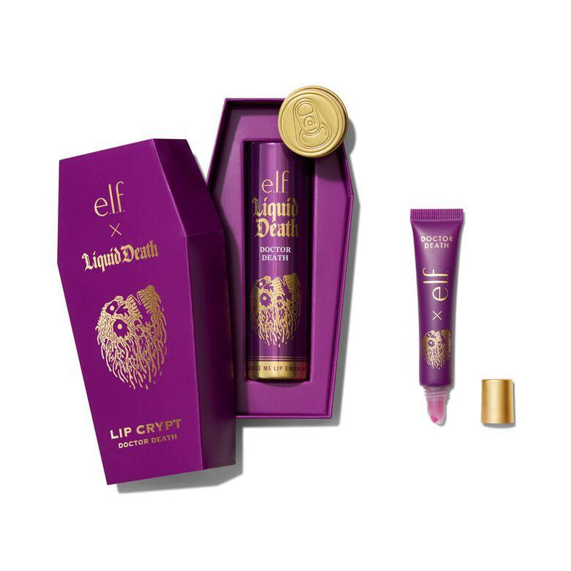 Revitalize Your Lips with E.L.F. X Liquid Death Lip Embalm - Mountain Water Flavor