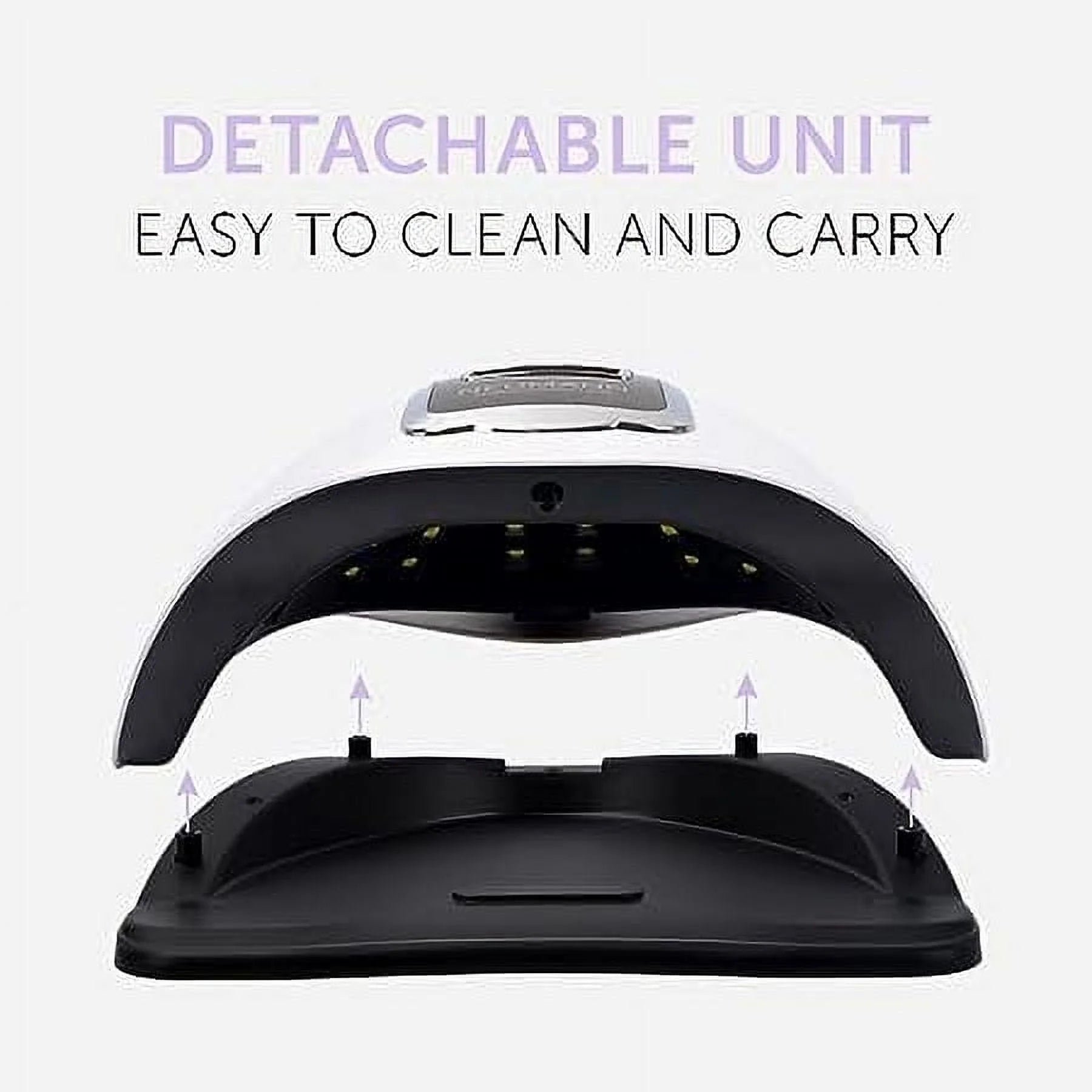 Nail Dryer UV Light, 280W Quick Dry 66 LED Nail Lamp for Gel Nails - 4 Timer Settings