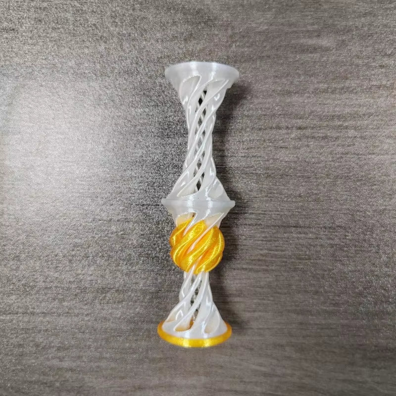 3D Printed Impossible Pyramid Passthrough Fidget Toys Double Layer Helical Tree Diversification Kids Decompression Ornament Gift